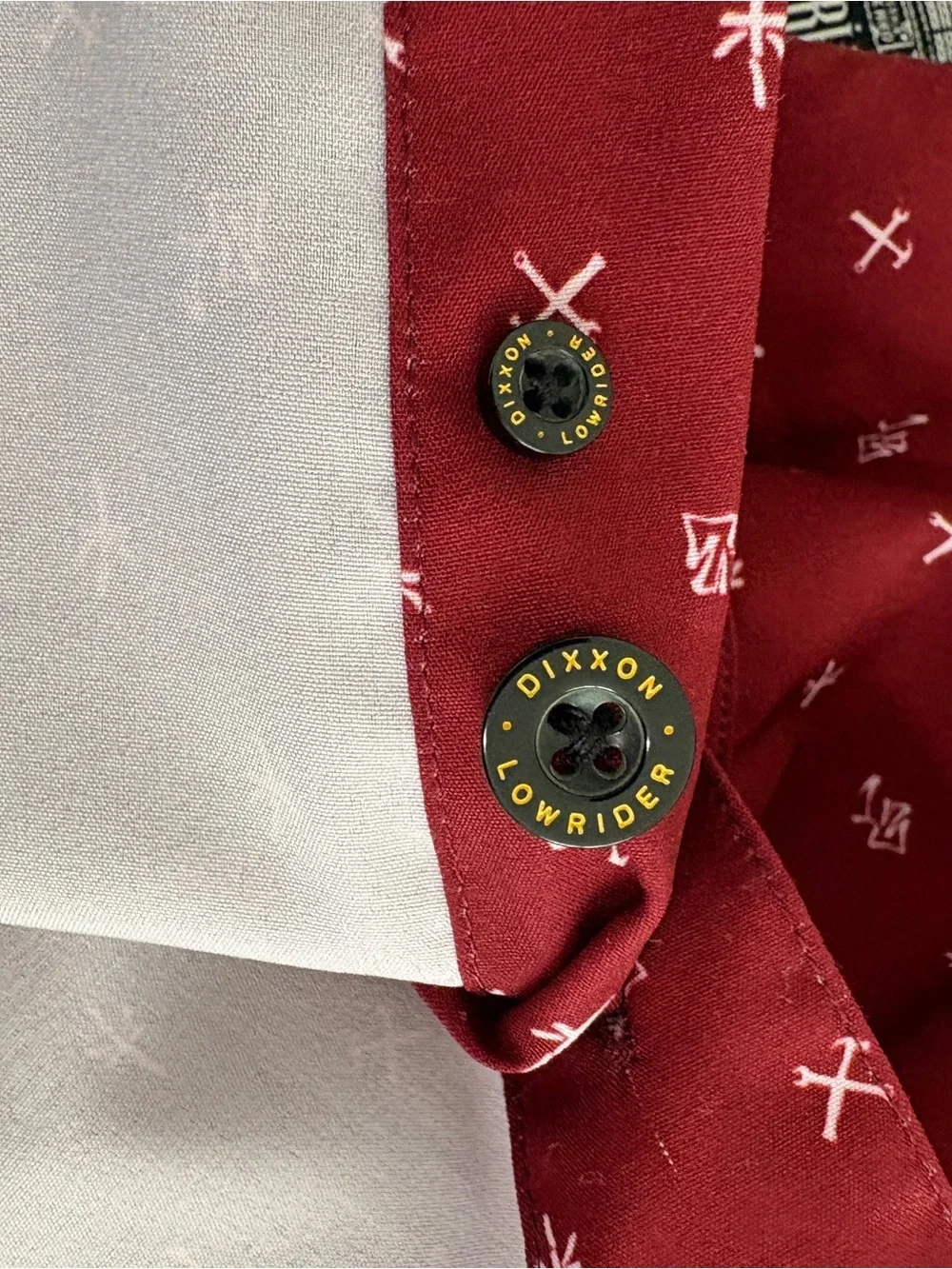 Dixxon Flannel Co Low Rider Red Tool Print Button Short Sleeve Shirt